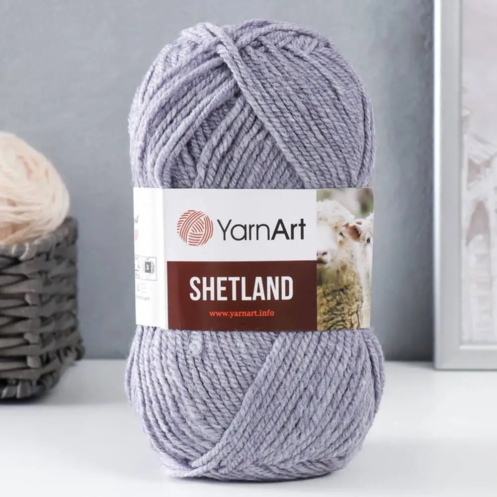 Пряжа &quotShetland" 30% Шерсть Верджин 70% Акрил 220М/100Гр (515 Сталь)