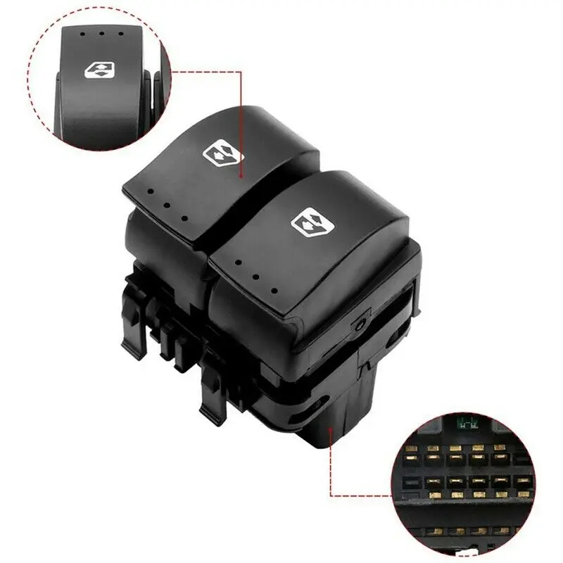 

Car Front Left Window Lifter Switch 8200315034 For Renault Megane 2 Laguna II FOR RENAULT Espace 4 Control Button 8200 315 034