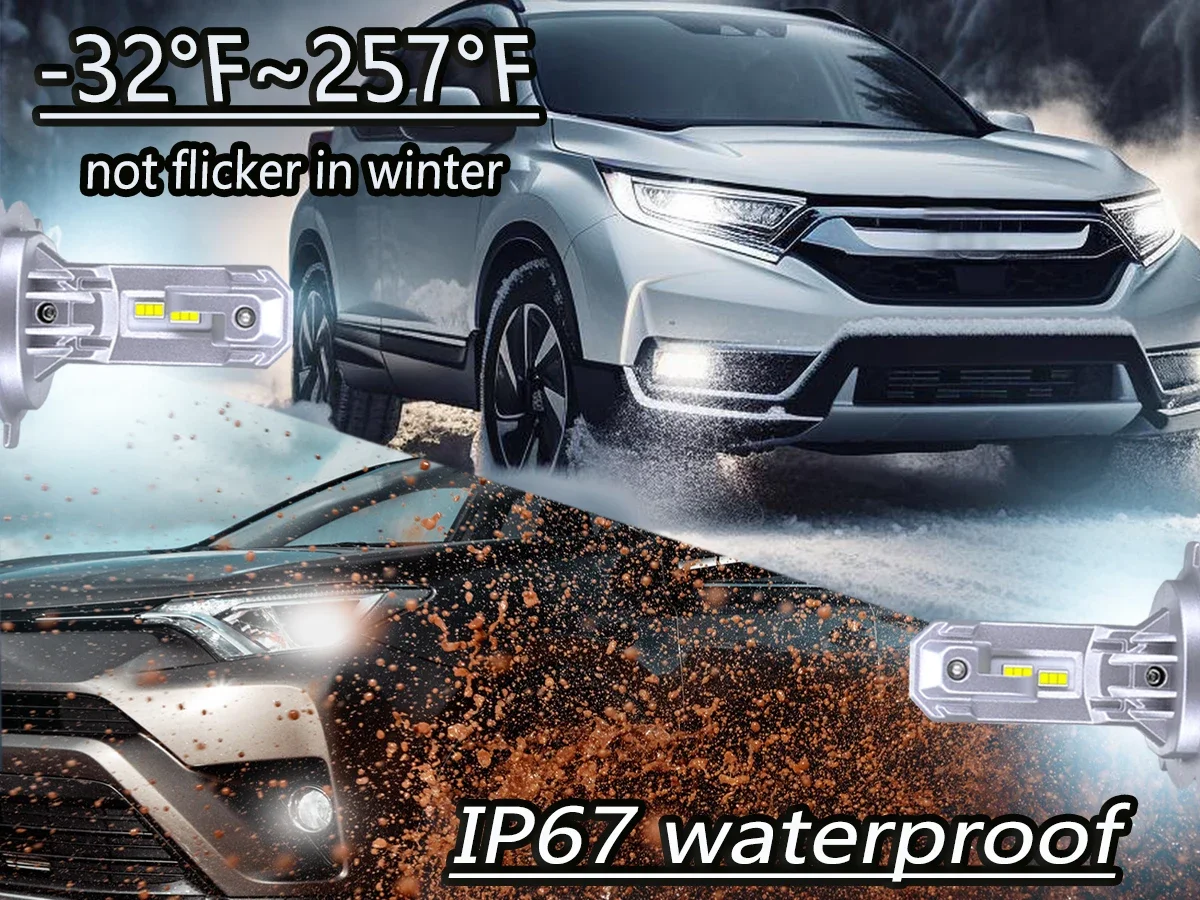 SAGESUNNY горячая распродажа светодиодная фара H4 подходящая для лампы фар H1 H3