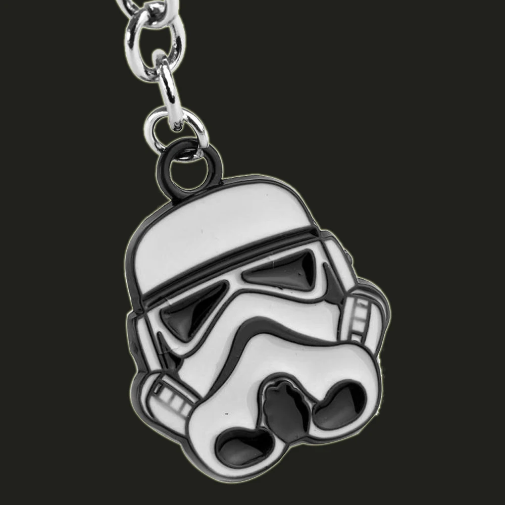 Mini Light Accessories Keychain Star Wars StormTrooper Helmet Storm Trooper Pendant Key Chain Darth Vader Mask Superhero Keyring