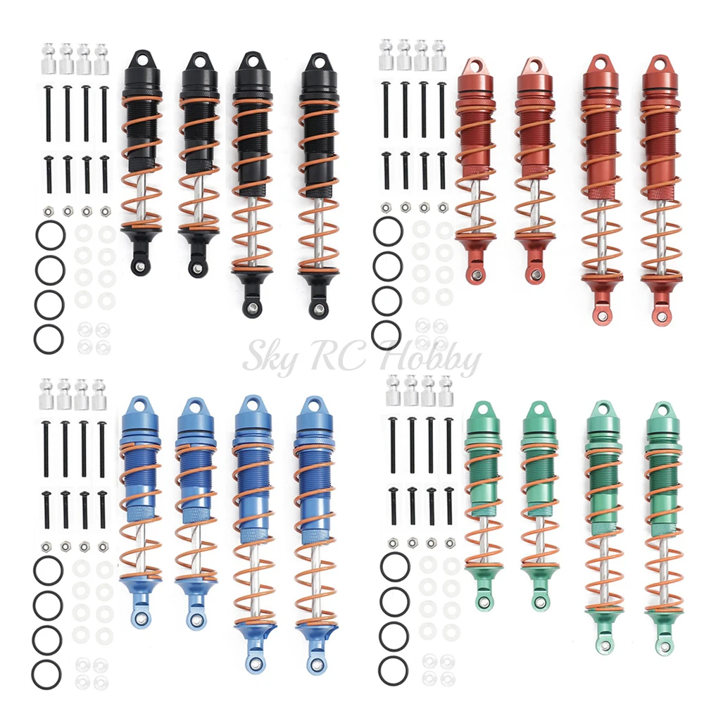 

4PCS/Lot Metal Front And Rear Shock Absorber Damper For Arrma 1/8 KRATON Outcast Notorious 1/7 1:7 Mojave RC Car Upgrade Parts
