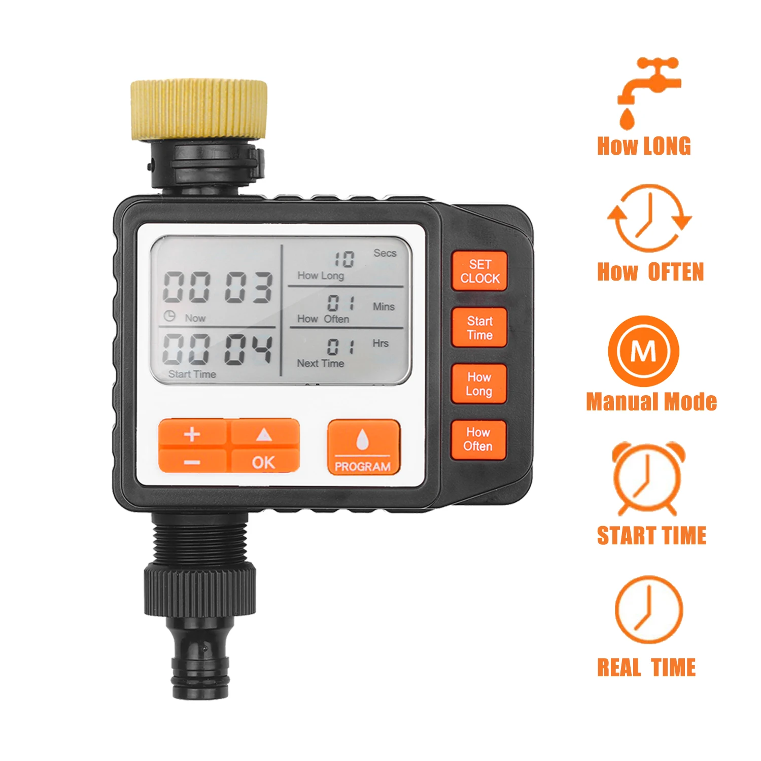 

ABS Hose Timer Water Timer Electronic Sprinkler Timer Outdoor Programmable Automatic Controller Manual Control Irrigation Timer