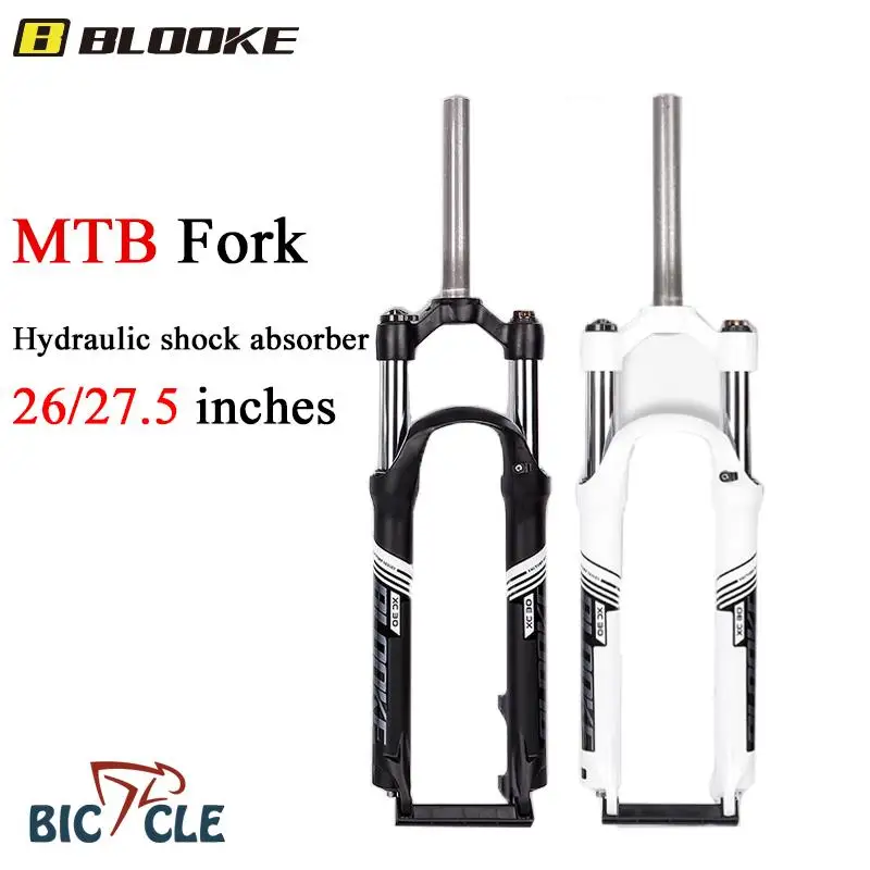 

Вилка для горного велосипеда Bloody Ke XC30 26/27, 5 дюймов, гидравлический амортизатор для велосипеда, передняя вилка, управление плечом, фиксирующие вилки, детали из алюминиевого сплава