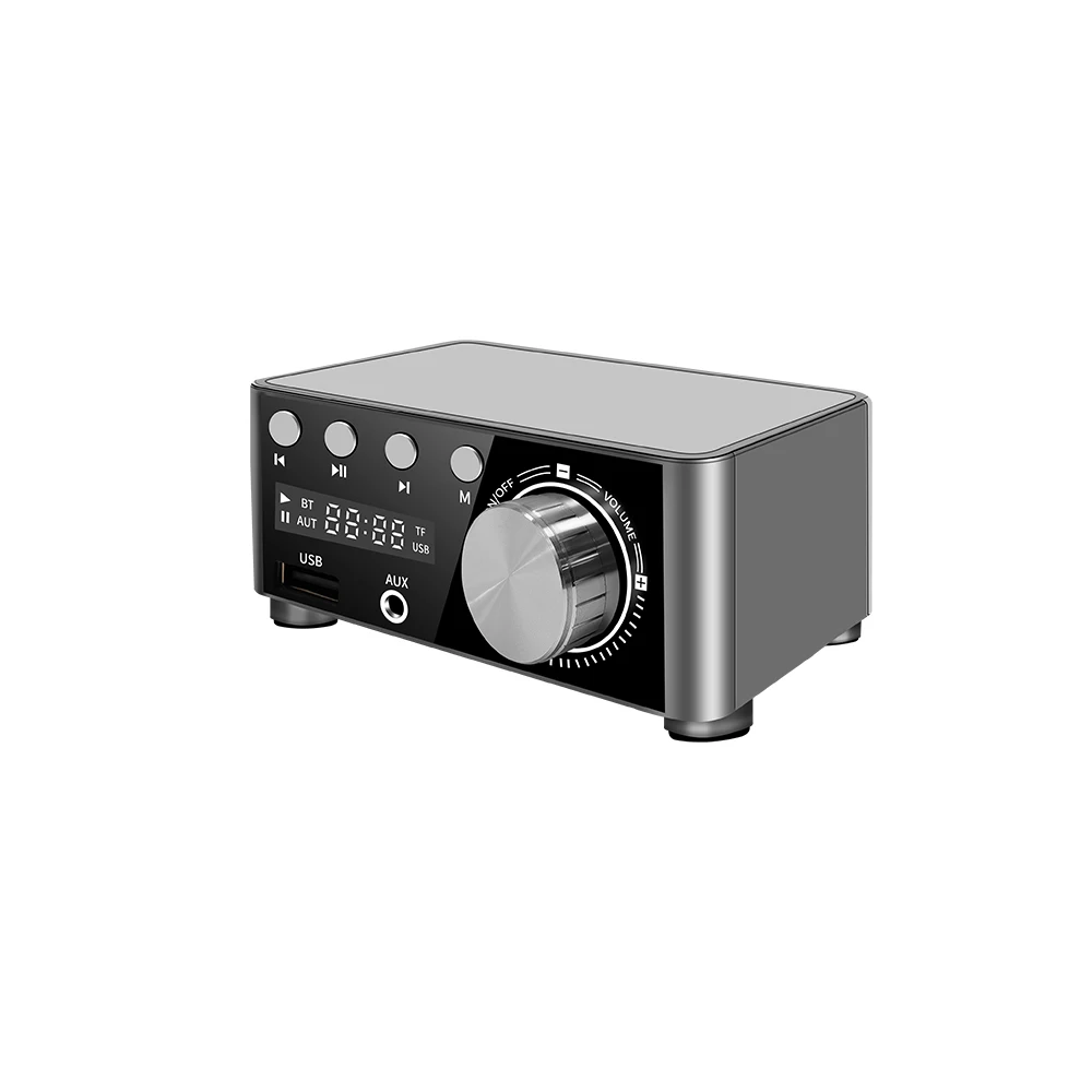 Hi-Fi Bluetooth-совместимый 5.0 класса мощности D мини-усилитель звука 9-24 В постоянного