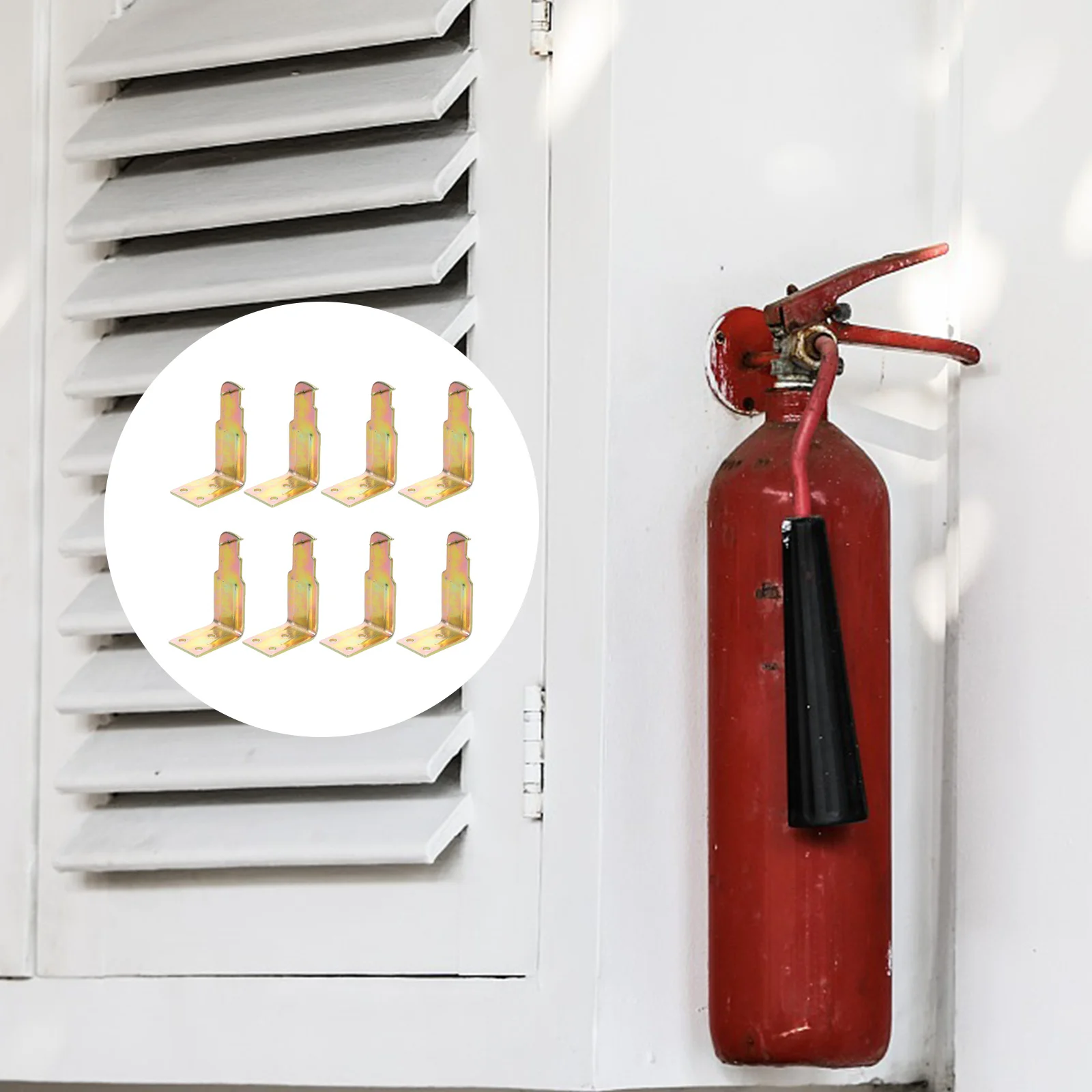 

8pcs Wall Mounted Heavy Duty Hanging Bracket Fire Extinguisher Holder