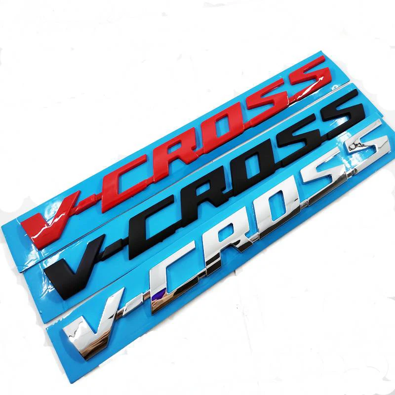 

V-CROSS VCROSS Emblem Letter Car Rear Trunk Decorative Sticker Badge Logo For ISUZU D-Max