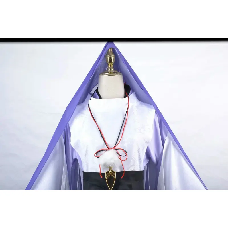 Лидер продаж костюм для косплея аламухе Genshin Impact парик из темно-синих волос