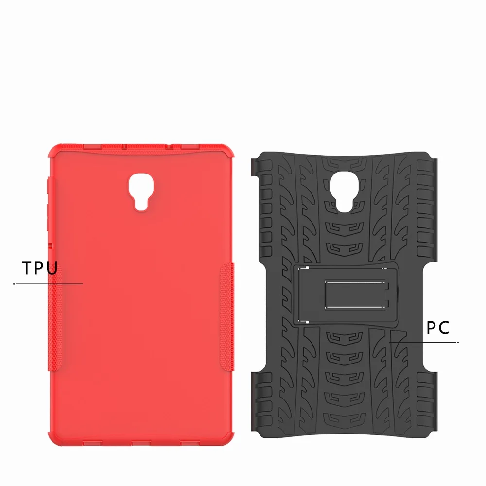 Бронированный противоударный нескользящий чехол-подставка для планшета из ТПУ и