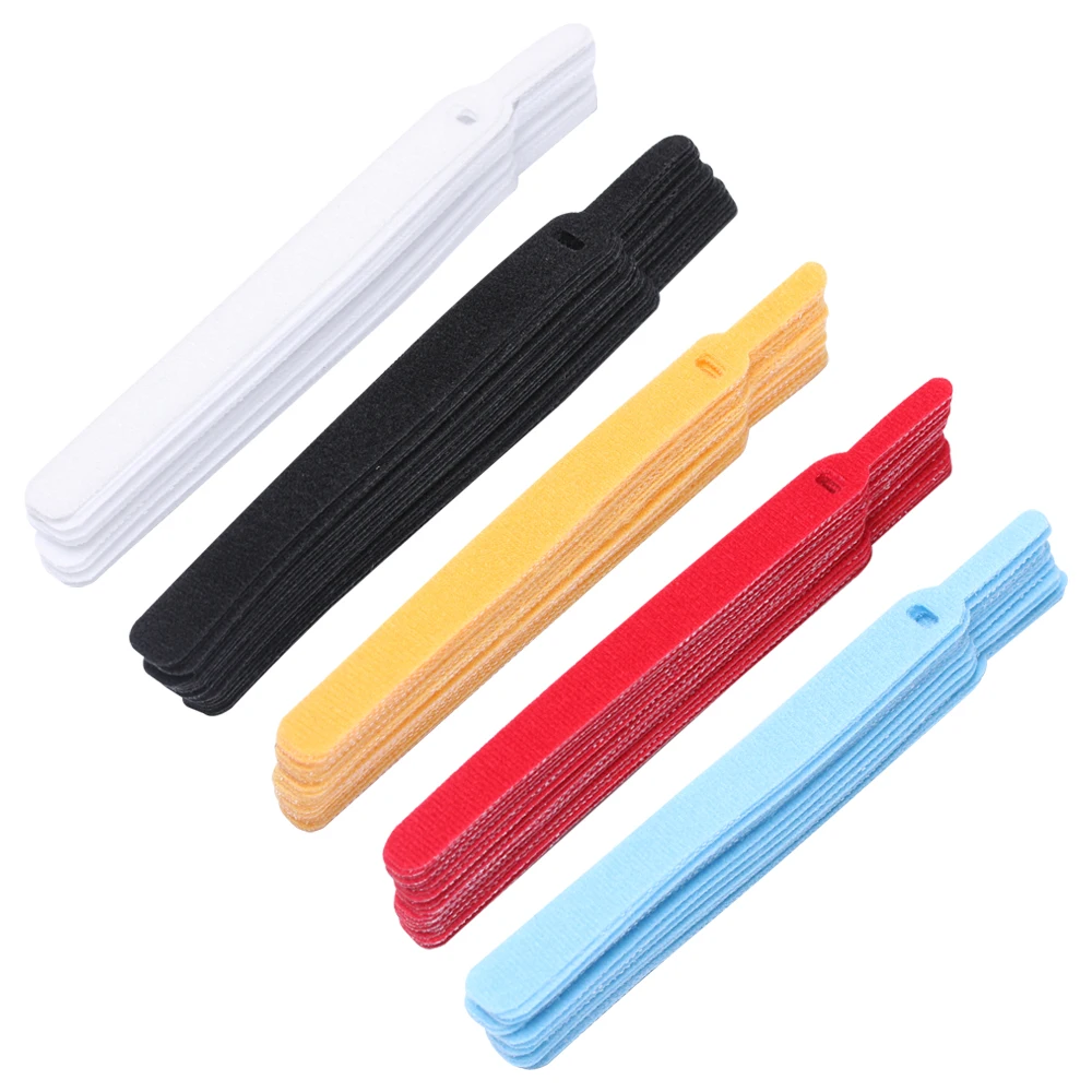 

New Fashion 20pcs 14.5cm Reusable Fastening Cable Organizer Earphone Mouse Ties Cable Management Wire Cable Winder High Quality