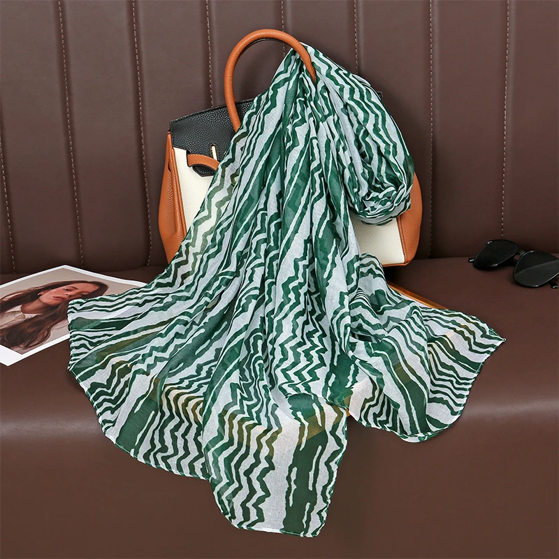 Женский элегантный пастельный хлопковый льняной шарф из Балийской Марли