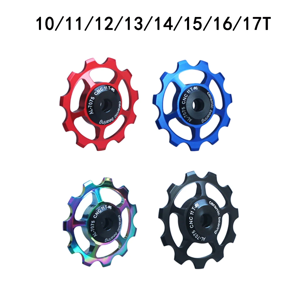 

1pcs Bicycle Rear Derailleur Jockey Wheel 11-17T MTB Ceramic Bearing Derailleur Hot Sale Bike Wheel Parts Accessories