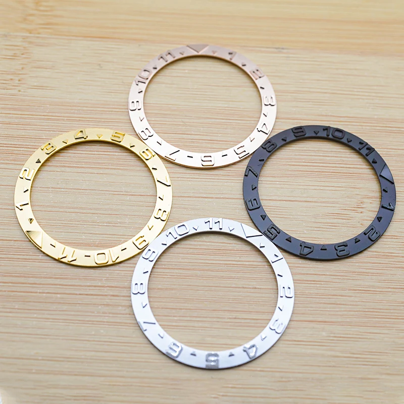 Mod 38mm*30.5mm Copper SPB185 SPB187 Number Watch Bezel Insert Ring Fit Seiko Watch Case Bezel Men Watch Replacement Accessories