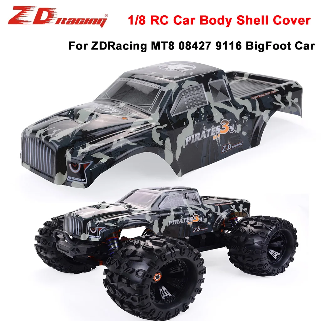 

ZD Racing 1/8 RC Truck Bigfoot Car Body Shell Cover PVC Car Shell Part For 1:8 ZD Racing MT8 9116 08427 Off-road RC Car Parts