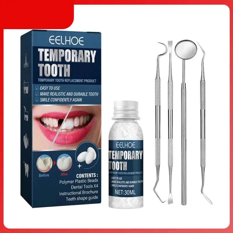 

Eelhoe зубной зазор Falseteeth, твердый клей, Стандартный клей для зубов, стоматологический клей, сплошной клей, временное наполнение для ремонта зу...