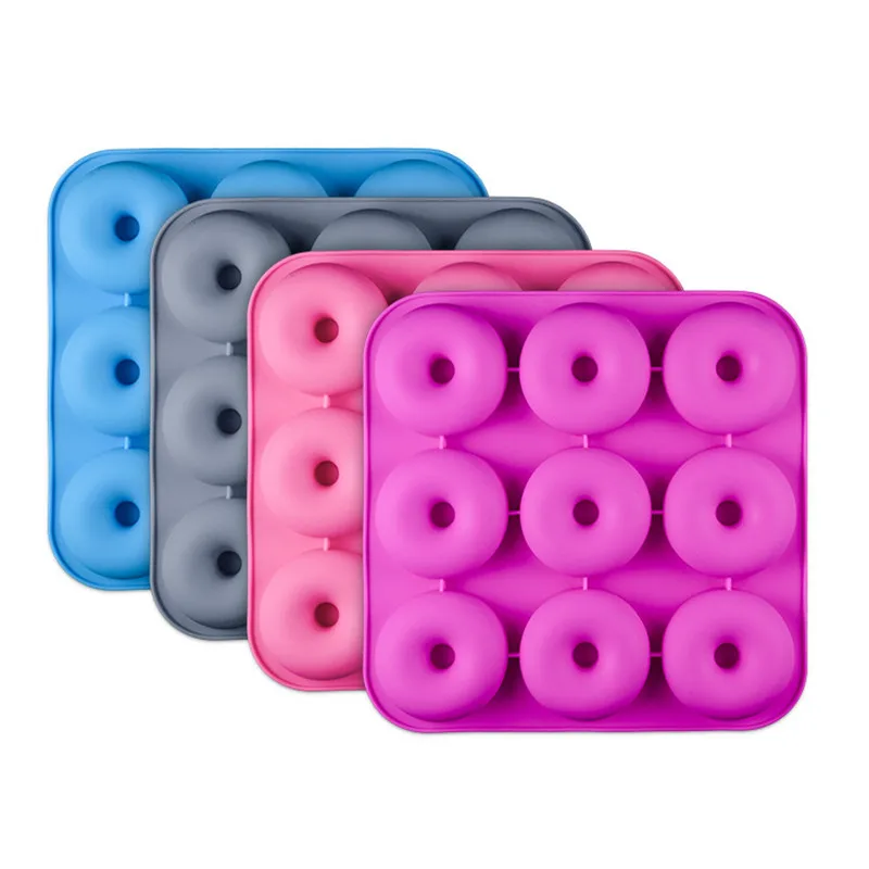 

Large Size Doughnut Mold 9-hole Biscuit Mold Baking And Pastry Tools Kitchen Accessories Diy Baking Tools