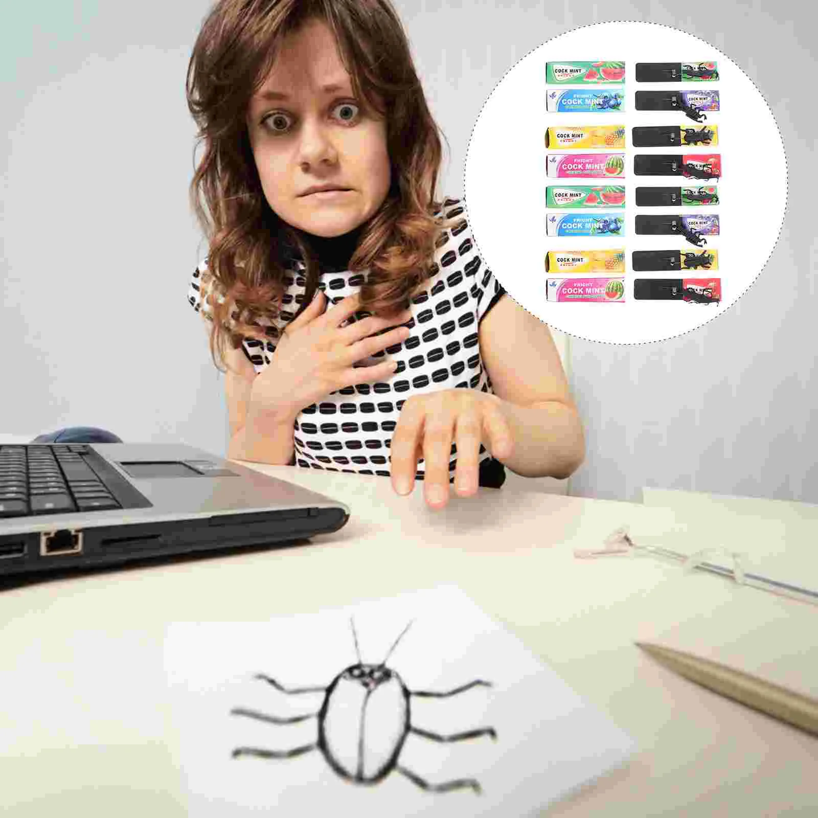 

Розыгрыш в виде жевательной резинки, искусственная трикшутка, розыгрыши, Хэллоуин, детская игрушка, подарки в виде ловушки, забавные взросл...