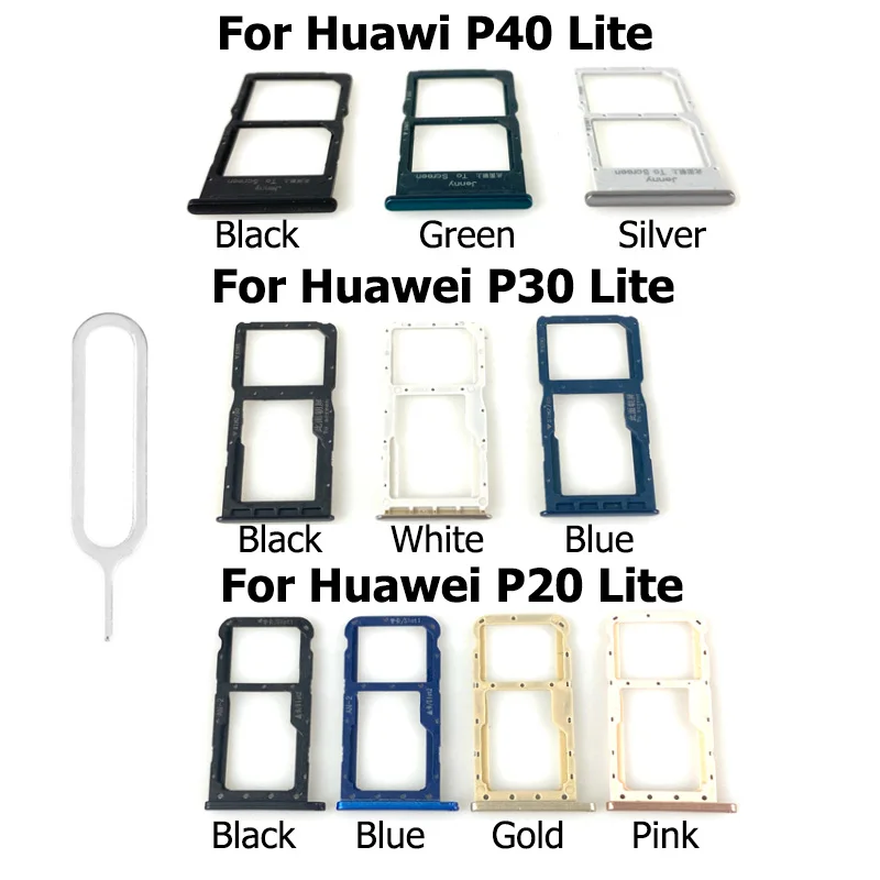 replacement-for-huawei-p40-lite-sim-card-tray-slot-holder-connector-container-for-huawei-p30-p20-lite