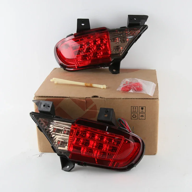 

2 шт. для Mitsubishi Pajero Sport 2011-2015 функции 3-в-1 автомобильный отражатель бампера светодиодный задний ходовой фонарь + стоп-сигнал + задний фонарь