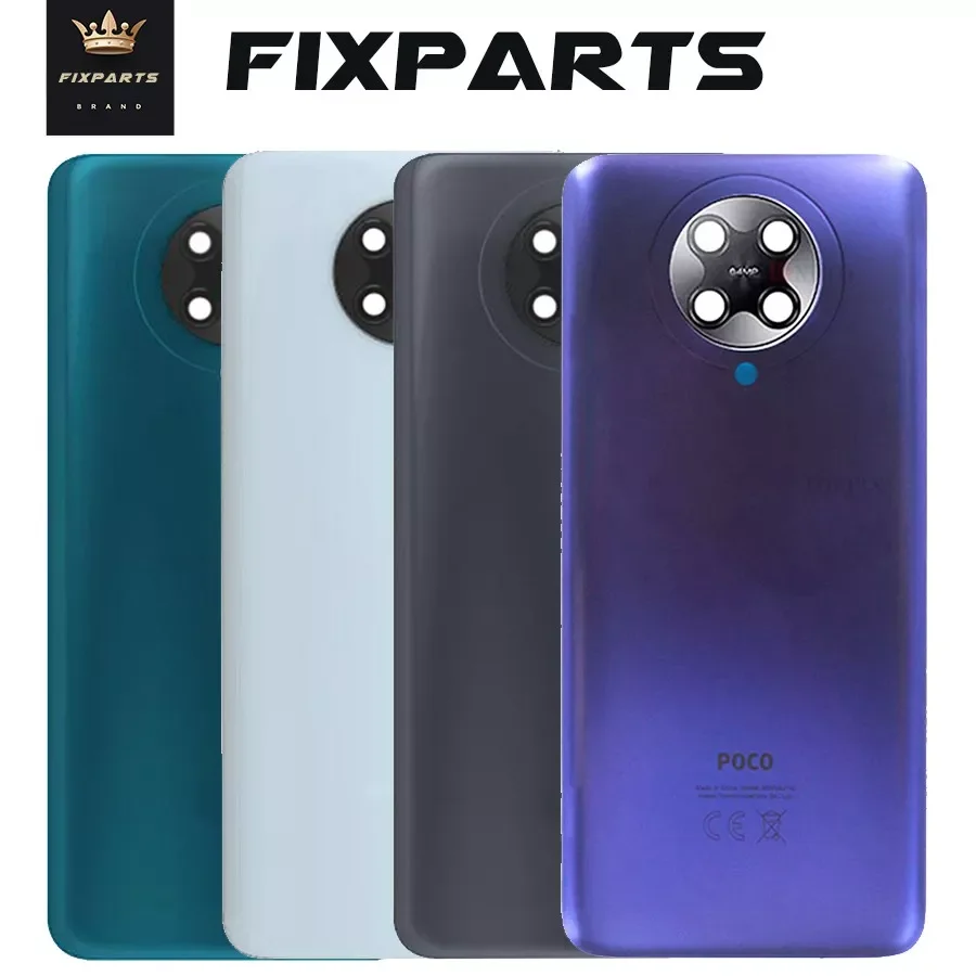 

New For Xiaomi Poco F2 Pro Back Cover Glass Case Poco F2 Pro Back Battery Cover Rear Housing Door Case Pocophone Replacement