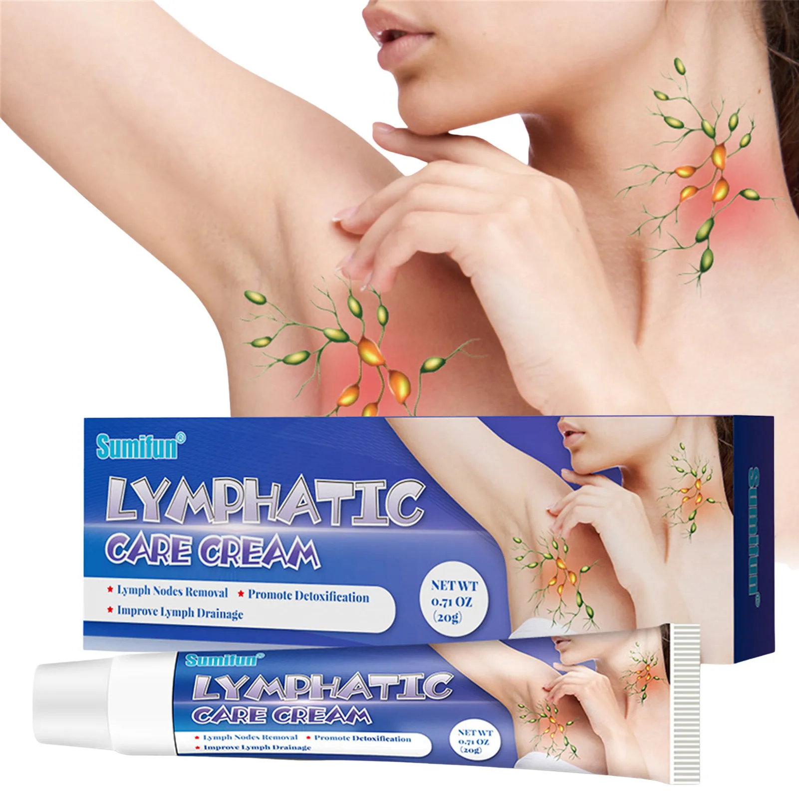 

20g Lymph Detoxification Cream Lymph Detoxification Cream Armpit Slimming Cream Cream Underarm And Neck Lymphatic Care Cream