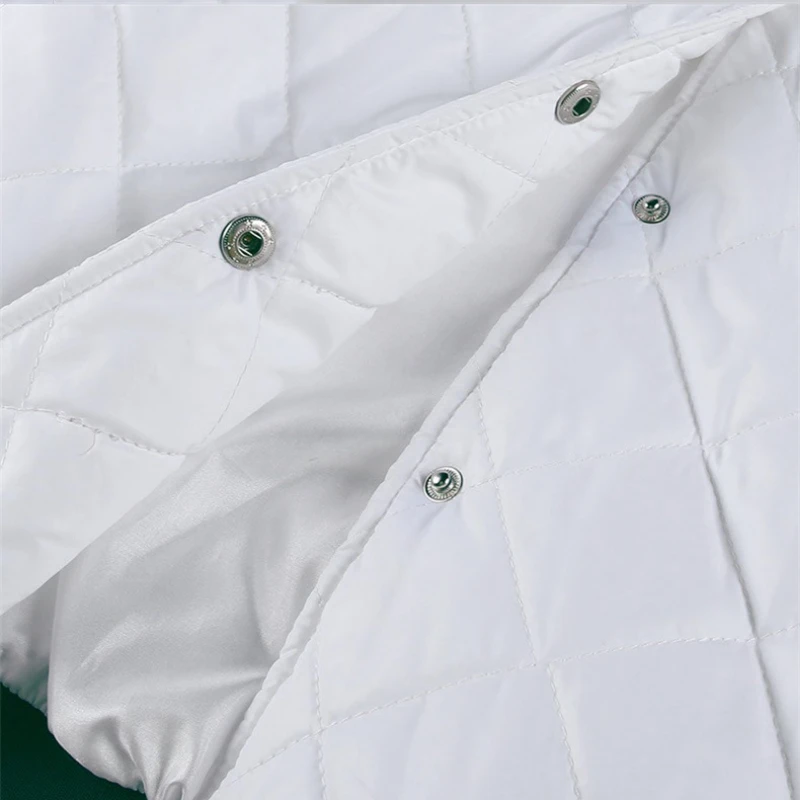Winter Women's Cold Coat Rhombus Jacket Thick Coat Padded Jacket Embroidery Cheap Wholesale Free Shipping Bomber Jacket Warmth