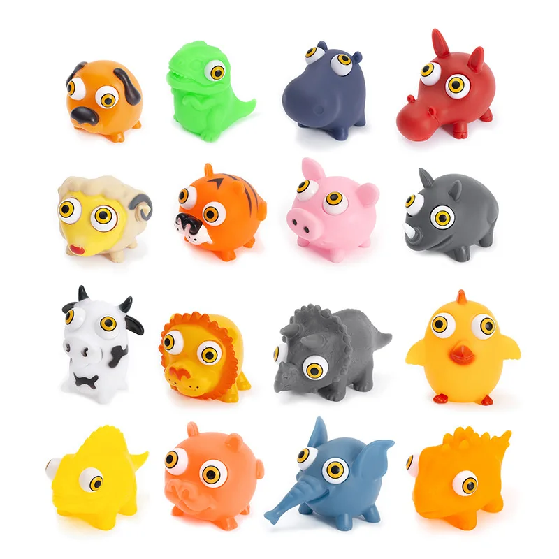 

Kawaii Cartoon Funny Squishy Animals Antistress Relieve Squeeze Burst Eye Doll Fidgets Toys Children Sensory Toy for Kids Gifts