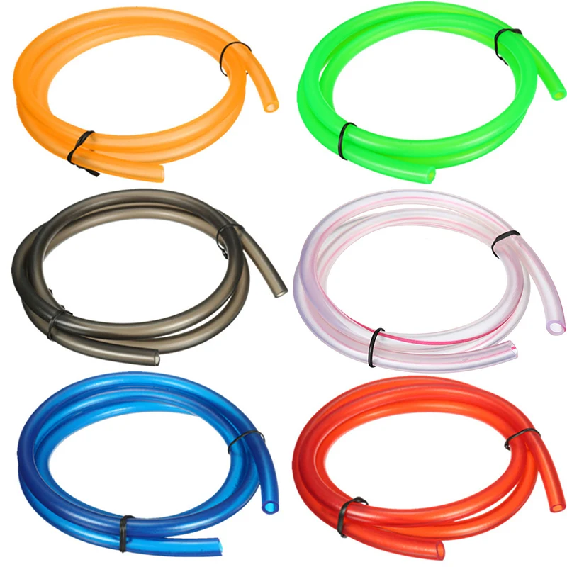 1PC 1M Motorcycle Hose Petrol Fuel Line Hose Gas Oil Pipe Tube For Mini Moto Dirt Bike Green Red Black Orange Pink Blue