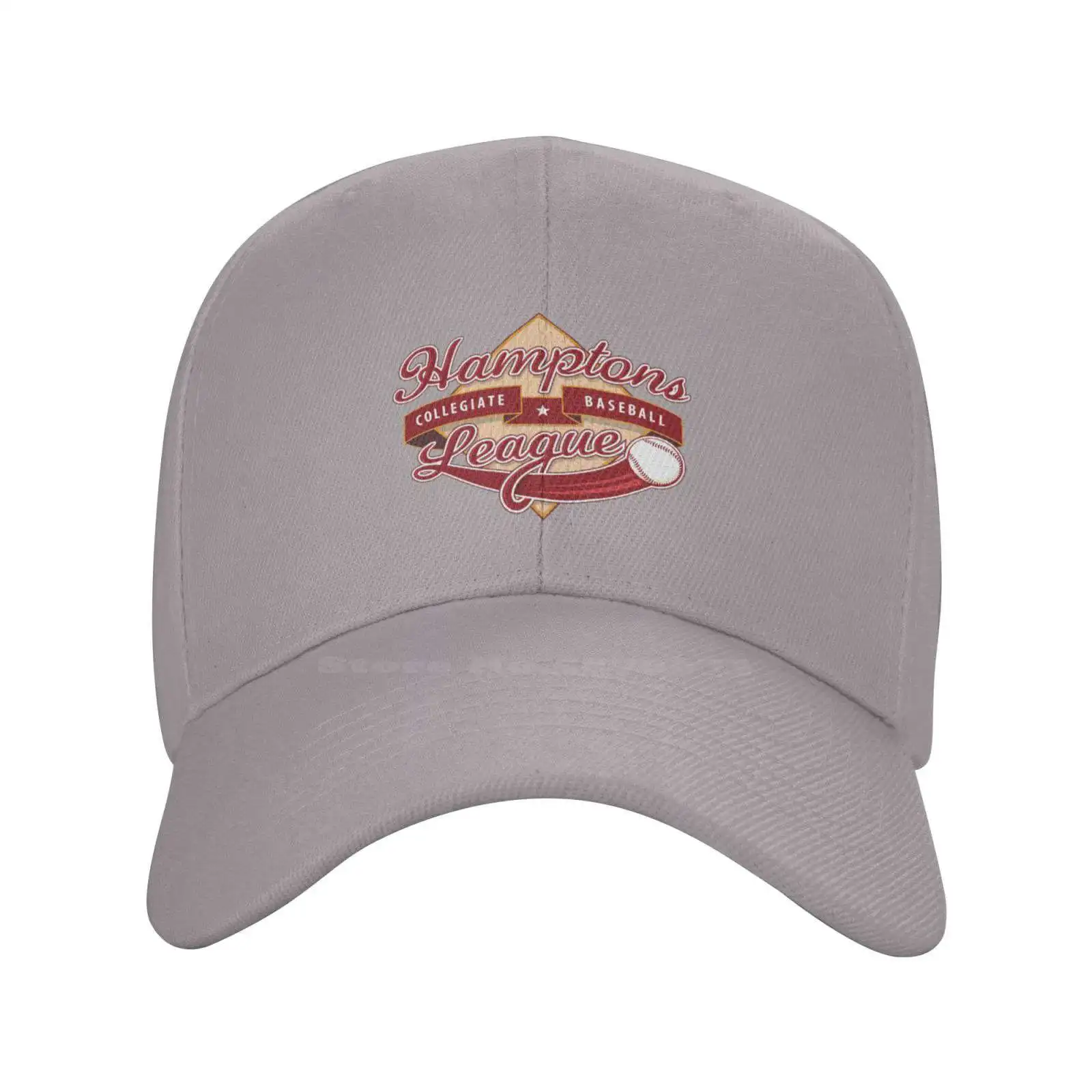 

Hamptons Collegiate Baseball League logo Print Graphic Casual Denim cap Knitted hat Baseball cap