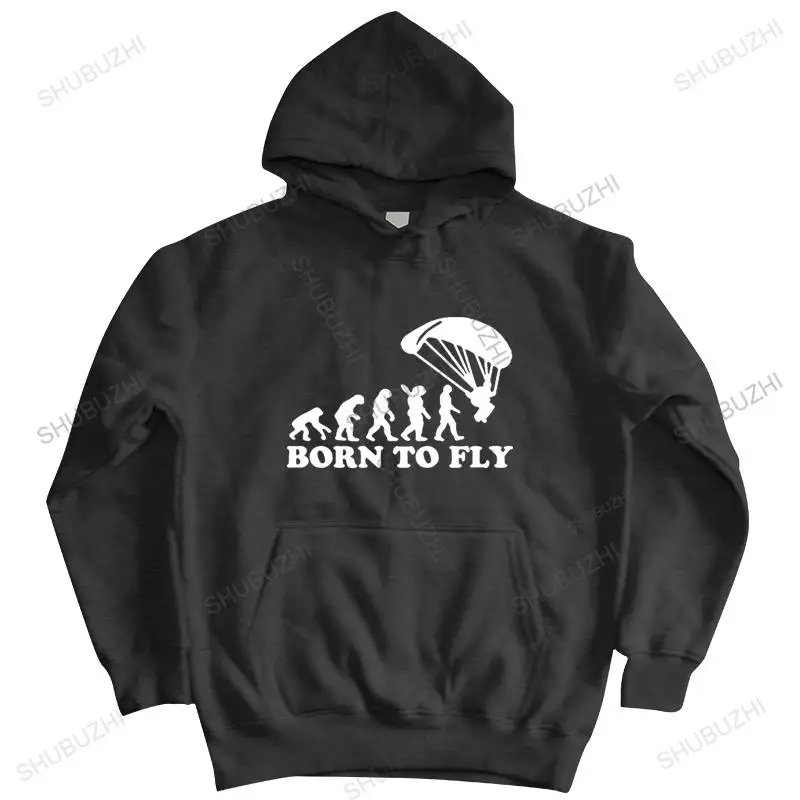

mens loose hoodies Fashion cotton brand hooded zipper BORN TO FLY Bigger Size autumn Black sweatshirts streetwear printed hoody