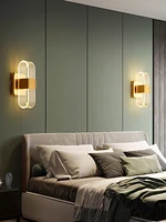 modern led wall sconce acrylic wall lamp simple gold living room bedroom bedside light decor home light fixture luminaria