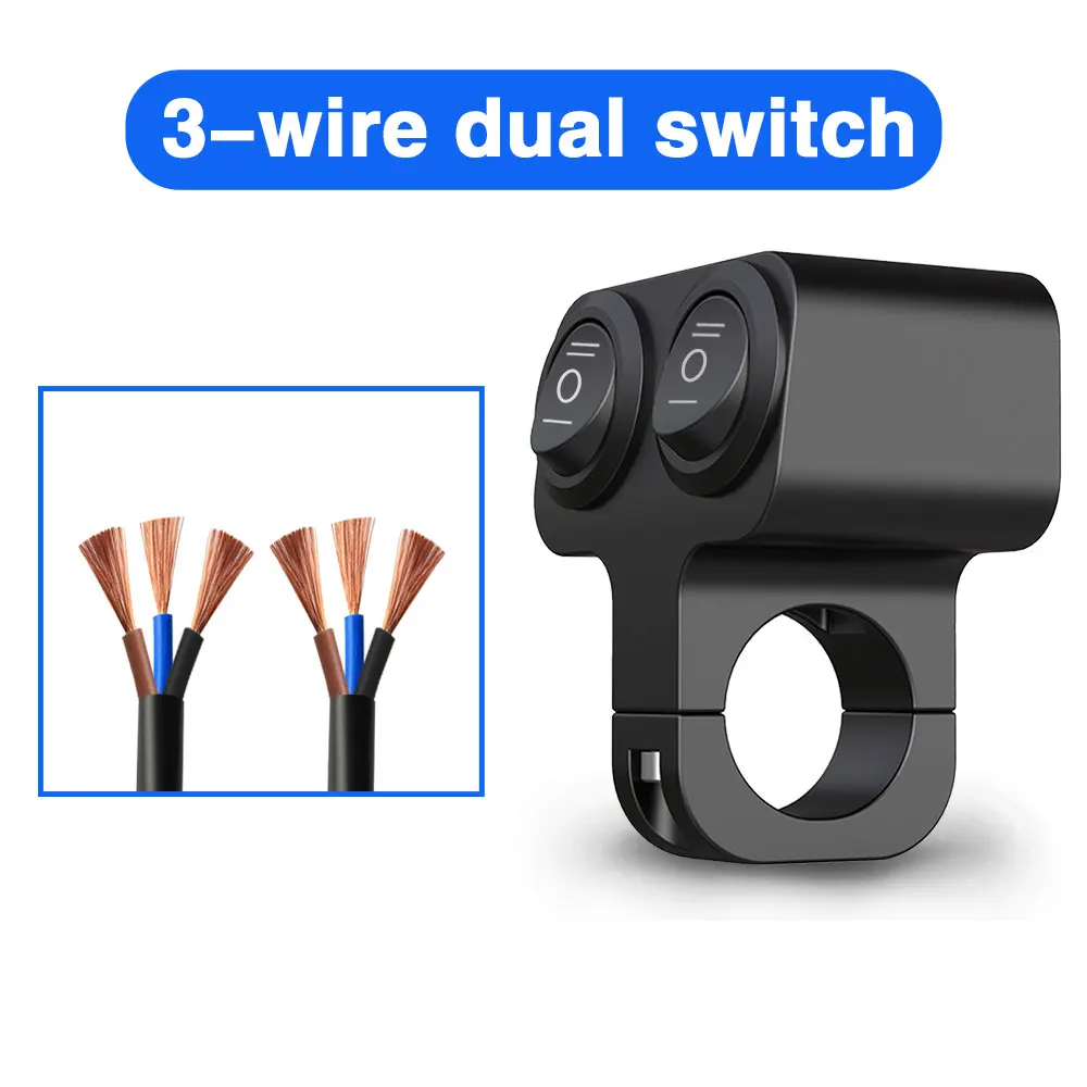 

Прожекторы для электрического мотоцикла, переключатель стоп-сигнала, преобразователь указателей поворота, тумблер, кнопка контроллера скутера со светодиодной подсветкой