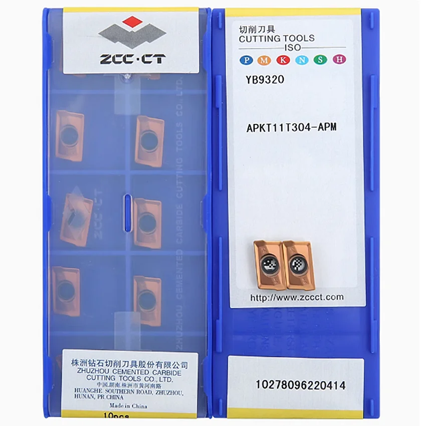 

APKT11T304-APM YB9320/APKT11T308-APM YB9320/APKT11T312-APM YB9320 ZCC.CT Твердосплавные фрезерные пластины с ЧПУ Для стали, нержавеющей стали
