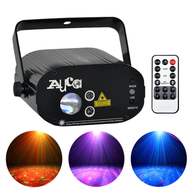 

RGB-лампа дистанционного управления для дискотек и вечеринок, 9 Вт, W100RG