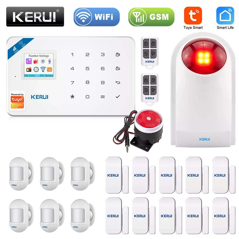 Burglar Home Security Alarm App Control Motion Sensor 6 Lang