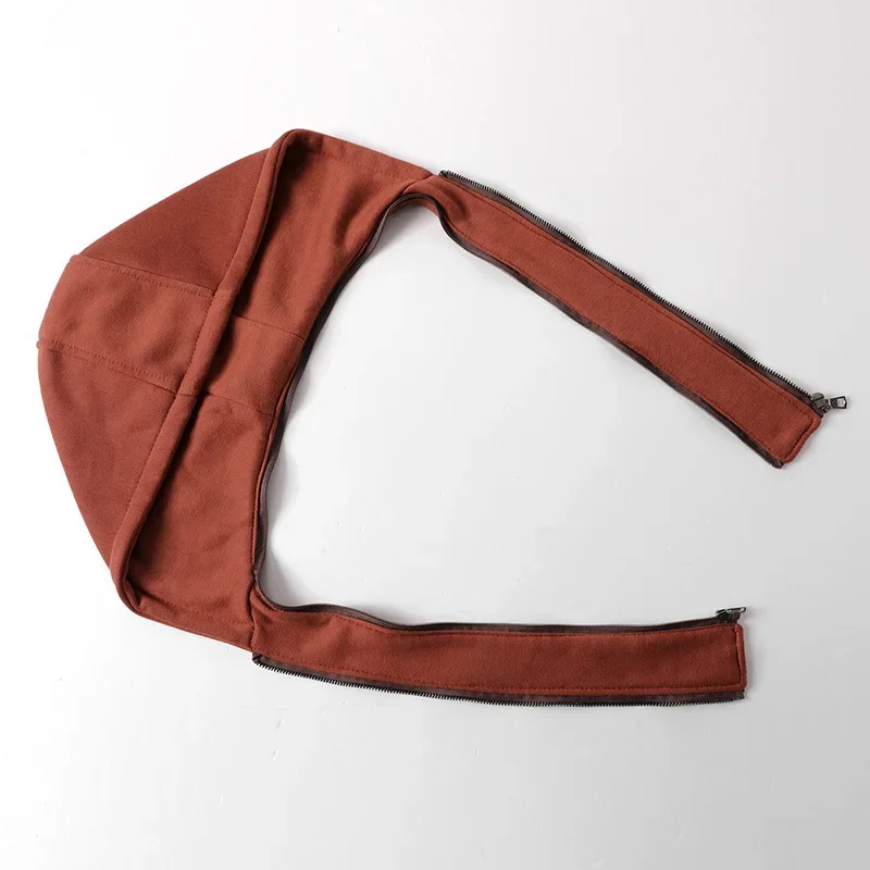 Кардиган из искусственной кожи однотонная молния с капюшоном мужские куртки