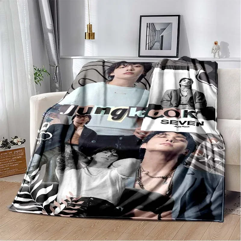 3D модное одеяло KPOP idol J-Jung Kook с принтом для гостиной спальни дивана офиса