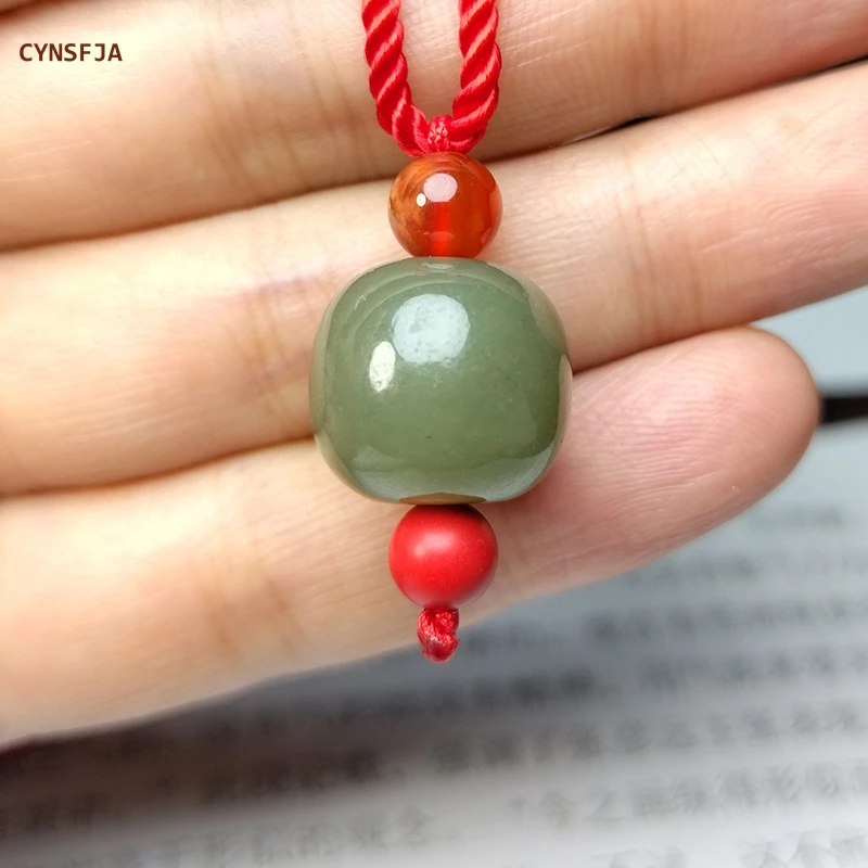 CYNSFJA новый настоящий сертифицированный Hetian нефрит унисекс счастливые амулеты