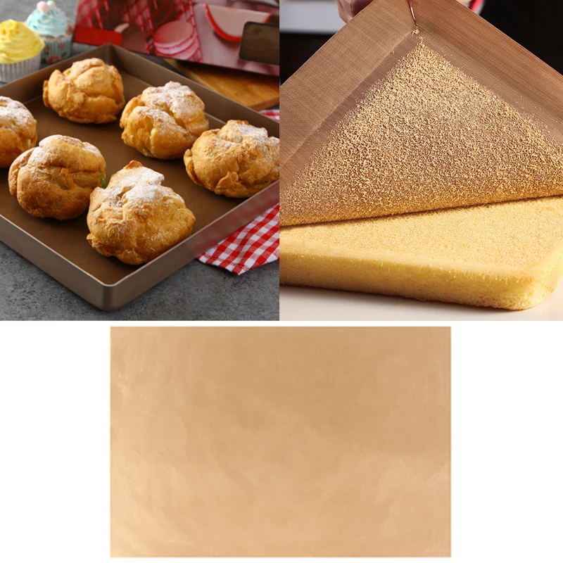 

30x40cm High Temperature Resistant Fiberglass Cloth Barbecue Mat Oil-proof Non-stick Baking Paper Baking Tray Oven Baking Mat