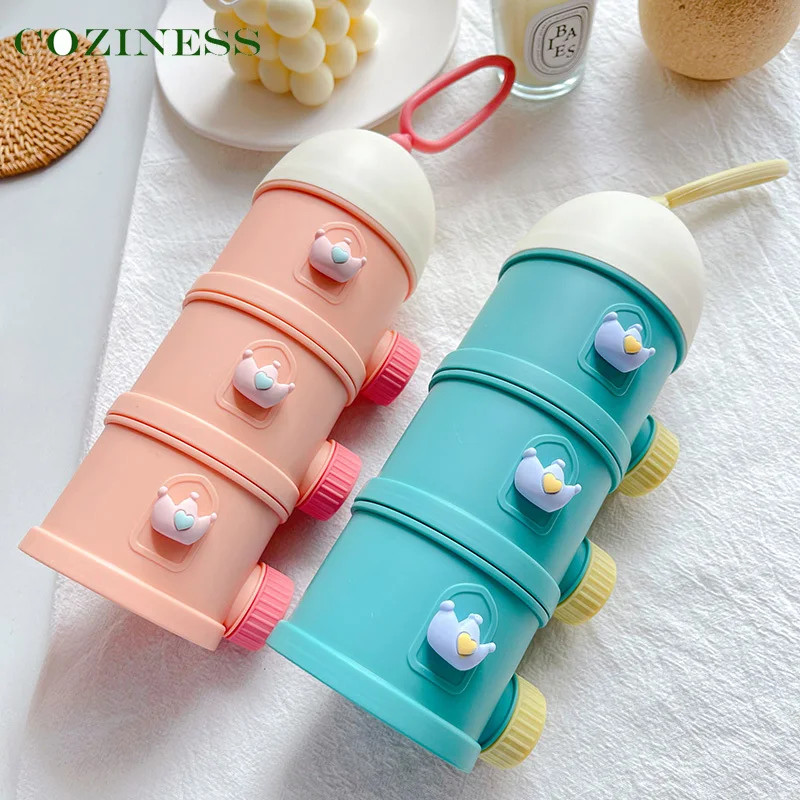 

Baby Food Storage Box Milk Powder Dispenser Portable Go Out Sealed Jar Newborn Dried Milk Feeding New Hot Sale Food Keep Box