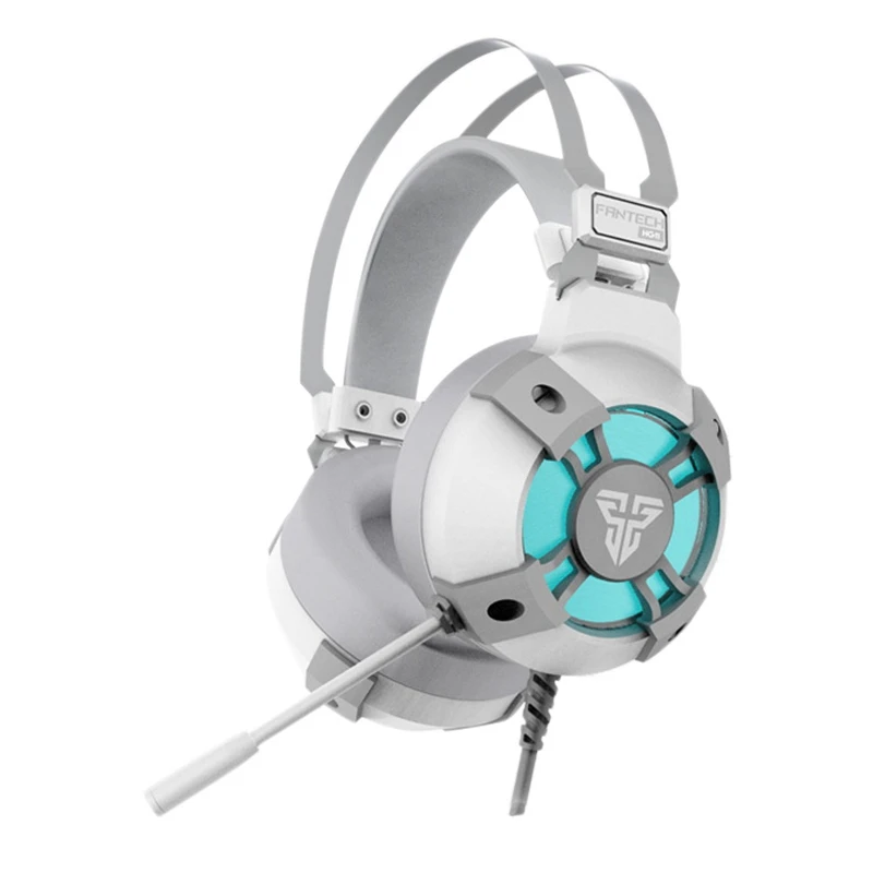 

USB-гарнитура FANTECH HG11 с шумоподавлением, наушники для игр, люминесцентная Голосовая гарнитура, 7-канальная гарнитура для офиса