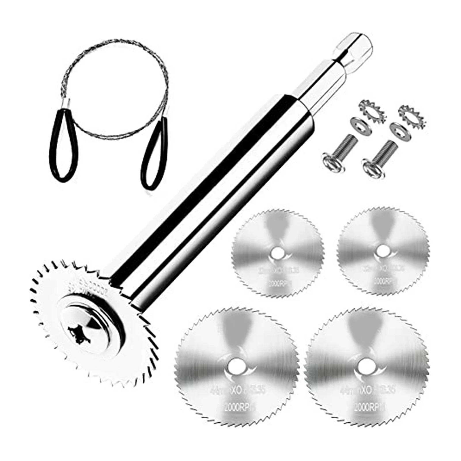 

1/4\" Hex Shank PVC Pipe Inside Cutter 4 Saw Blades Plumbing Internal ABS Plastic Pipe Cutter With Wire Saw Stainless Steel