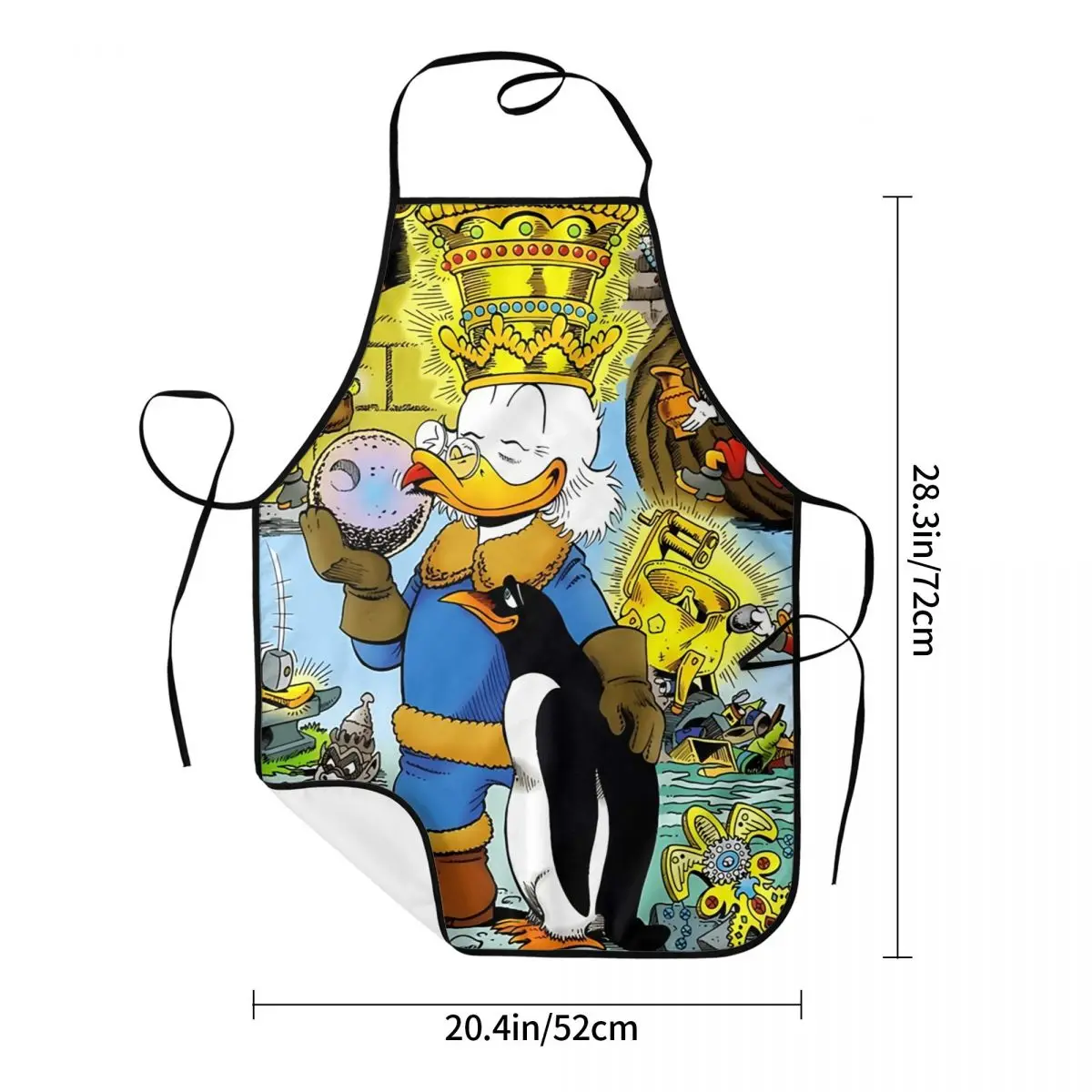 Фартуки на заказ с изображением нагрудника и комиксов Скруджа Макдака для мужчин