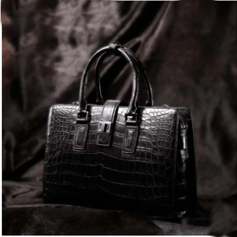 KEXIMA Cestbeau new arrival  import Nile crocodile leather man bag crocodile leather  men briefcase whole leather natural