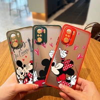 disney mickey mouse london case phone for xiaomi redmi 9a 10c 9t 9c note 11 10 9 8 7 pro 5g frosted translucent matte cover