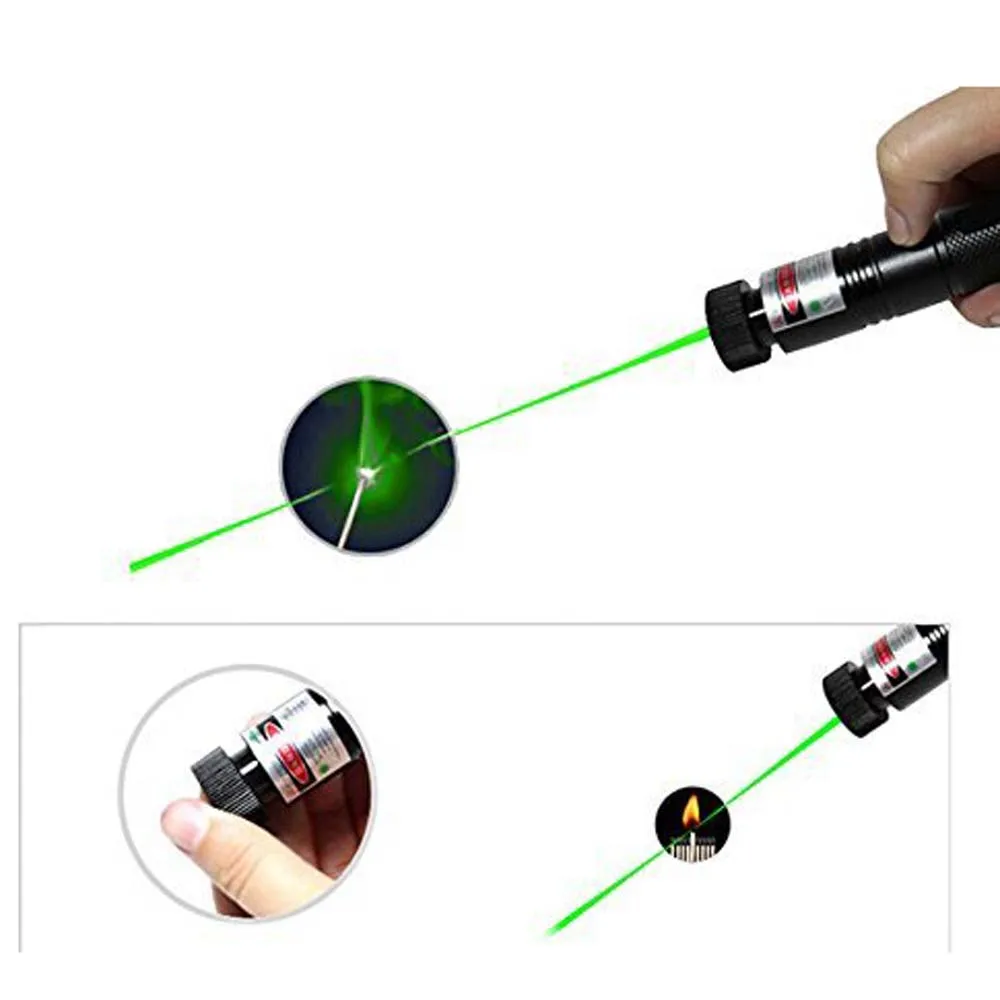 Мощная красно-зеленая лазерная указка 10000 м 5 мВт лазерный прицел с регулируемым