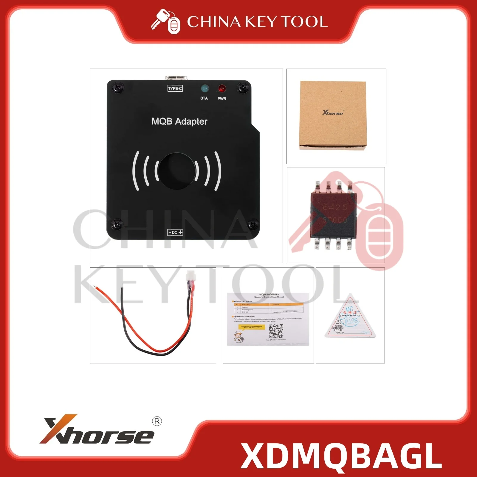 Оригинальный адаптер XHORSE MQB48, 1 шт., не нужно разборка, приборная панель XDMQBAGL для VVDI MLB TOOL