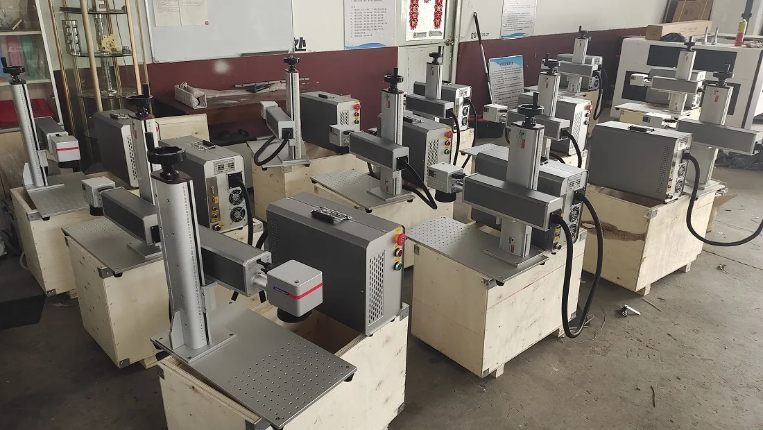 Портативная мини-настольная автоматическая машина для маркировки волокна 60 Вт JPT