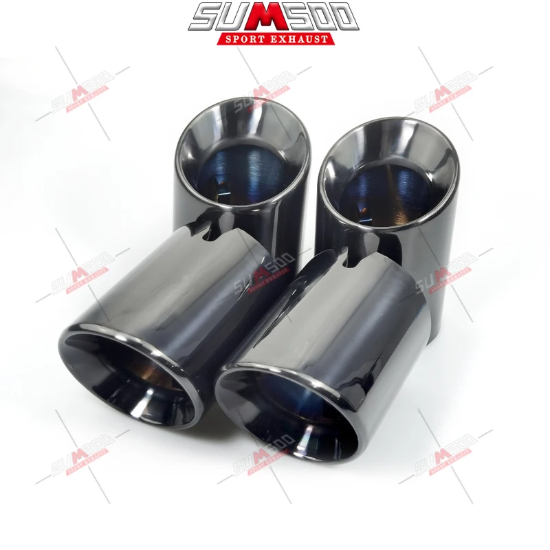 4PCS 304 Stainless Steel Exhaut tip for BMW F87 M2 F80 M3 F82 F83 M4 F10 M5 F12 F13 M6 Direct Fit Universal Fit Exhaust Tip images - 6