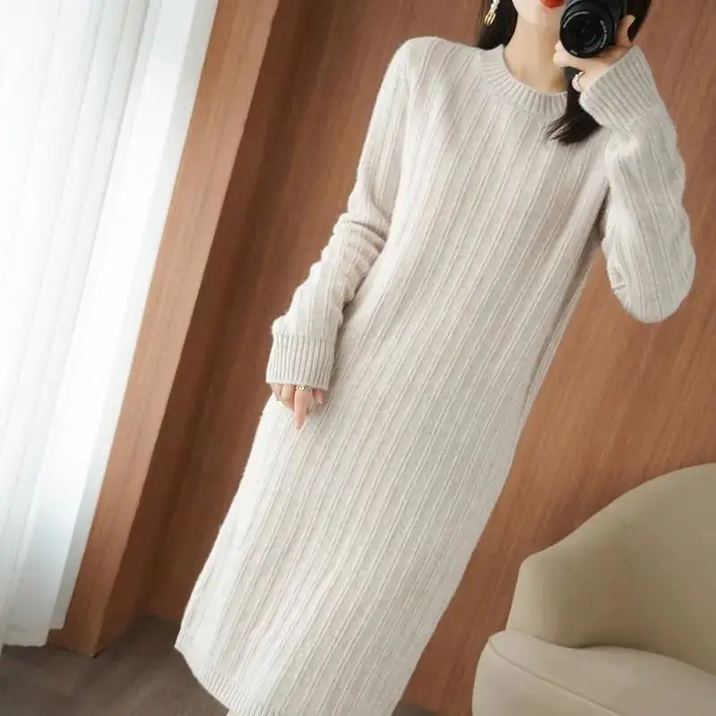 

Midi Female Dress Knee Length Crochet Sexy Daring Solid Clothing Loose Women's Dresses Cover Up Knit on Sales with Free Shipping