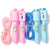 workout adjustable rope cartoon counting kindergarten kids body building skipping jump training with carrying bag spare cable